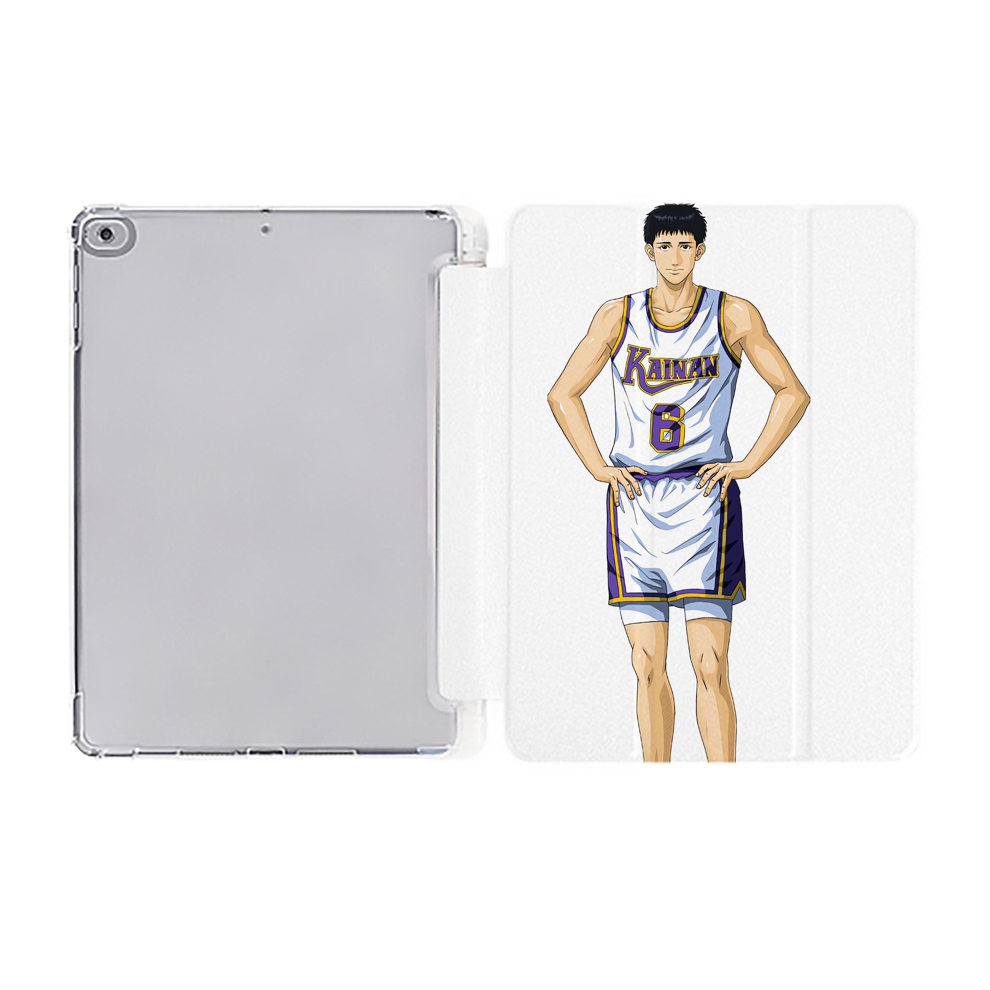 （画像用） SLAM DUNK／スラムダンク IPad ケース ペン収納付き 三つ折りスタンド PUレザー×シリコン 対応機種9.5/10.5/10.9インチ